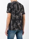 embroidered trim T-shirt 