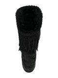 fringed tall boots