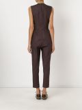pleated details printed jumpsuit