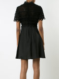 high neck lace dress