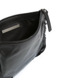 frilled accent clutch bag
