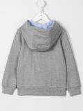 pinstripe trim hoodie