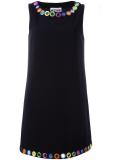 mirror embroidered shift dress