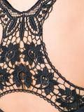 embroidered back crop top