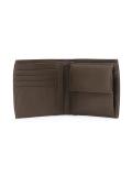 logo print flat wallet