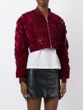 embellished bomber jacket