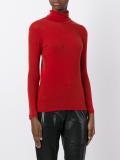 turtle neck fine knit top