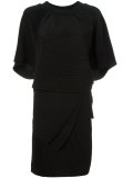 pleated layer detail dress