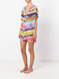 zig zag print beach dress