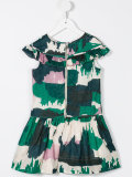 abstract print dress