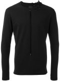 laced detail sweatshirt
