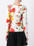 floral print knitted top