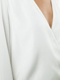 v-neck wrap blouse 