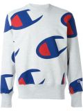 allover logo print sweatshirt