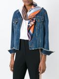 geometric print scarf