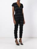 'Glinda' fringe stripe jumpsuit