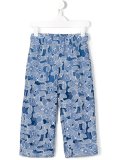floral embroidered trousers