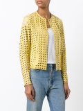 perforated leather jacket 