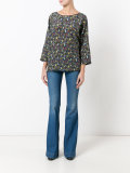 mermaid print blouse