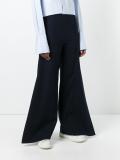 pleat detail palazzo pants