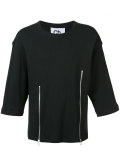 'Liam' zip front T-shirt