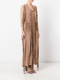 fringed maxi dress