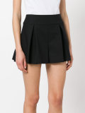 pleat fronted high-waist shorts