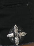 frayed denim shorts