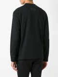 striped trim T-shirt 
