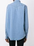 embroidered denim shirt