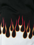 flame-print T-shirt