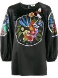 floral embroidered blouse