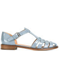 patent woven front sandals