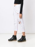 distressed cropped jeans