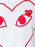 heart print T-shirt