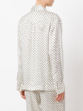 geometric print pyjama shirt
