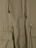 patch pocket hooded coat