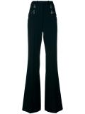 flared high waisted trousers