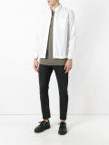 drawstring pull shirt jacket