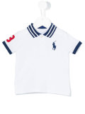 logo条纹领polo衫