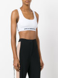 logo cropped tank top