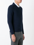 high neck slim-fit jumper