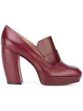 curved heel pumps