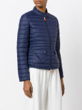 logo patch padded jacket