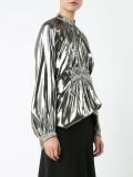 metallic blouse