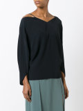 string neck blouse