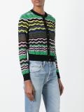 round neck cropped cardigan