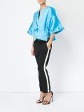 drawstring cropped blouse