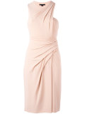 wrap effect draped dress