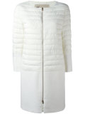 zipped padded parka coat